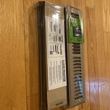 Everbilt 2 in. X 14 in. 2-Way Steel Floor Register in Brown New 2 Pack