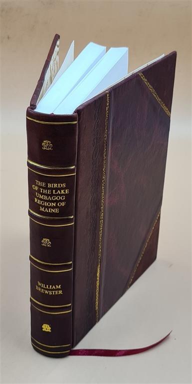 Vintage 1924 Leather Bound Birds of Lake Umbagog Maine Wildlife Guide