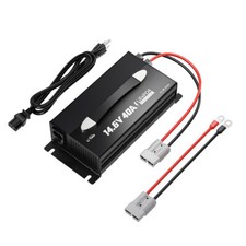 LiTime 12V 14.6V 40A LiFePO4 Lithium Battery Charger Mountable with Handle