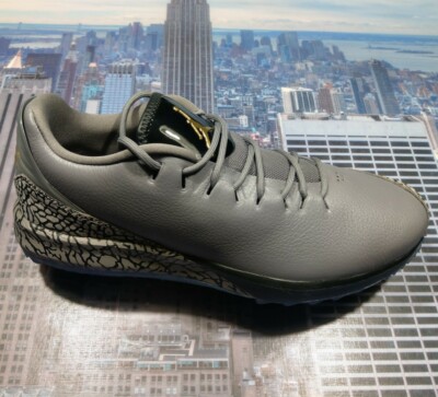 Nike Jordan ADG Golf‎ Cleat Shoe Gunsmoke/Gold-Black Mens Size 13 AR7995 003 Nike Jordan ADG Golf Cleat Shoe Gunsmoke/Gold-Black Mens  main image 4
