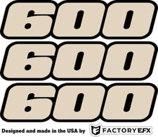Tan 600 Decals Stickers 4x4 Grizzly Graphics Quad ATV Sticker 4x2  decal