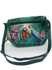 ANUSCHKA Brazillian Beauties HAND PAINTED LEA...