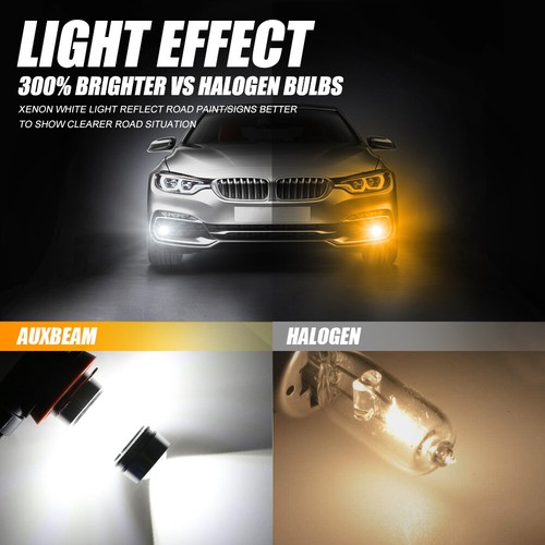 AUXBEAM H11 LED Headlight Kit Low Beam Bulb Super Bright 6500K HID White 8000LM - Picture 5 of 12
