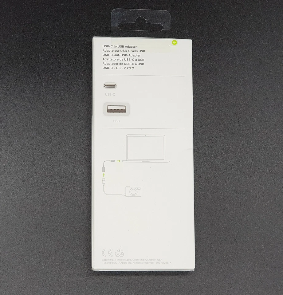 Original Apple USB C to USB A Converter Data Transfer Adapter Macbook MJ1M2AMA - Image 4 of 4