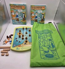 Thinkfun River Crossing: The Perilous Plank Puzzle 2004 Complete Game Green Bag