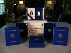 LOT OF 5, BOX ONLY 1987 American Eagle One Ounce Proof Gold Bullion Coin, Paper