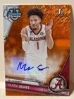 2023-24 Bowman University Chrome Mark Sears Orange Shimmer Auto /25 1st Bowman