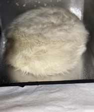 "Shaggy" Vintage Faux Fur Pillbox Hat, Glenoit Co. Size Small