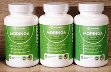 3 Bottle Rosabella Moringa Capsules For Immune Support  Gut Health 60 Capsules