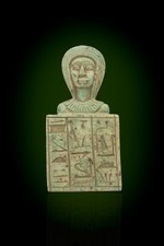 Rare Ancient Egyptian Antiquities head of Goddess Hathor God Heaven & Love BC