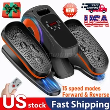 Under Desk Elliptical Machine Portable Pedal Ellipse Leg Exerciser Touch Screen
