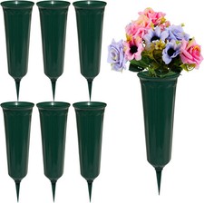 OTDCGI Memorial Floral Vases, Cemetery Vase, Headstones Flower Select Color 