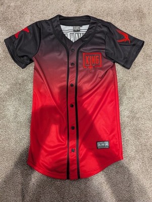 SULLIVAN KING EDM DJ THANK YOU FOR RAGING BASEBALL JERSEY RED BLACK SMALL 