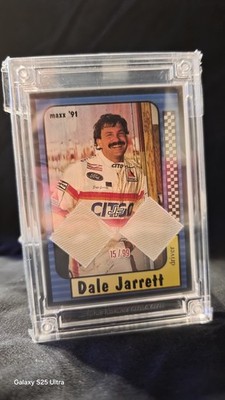 1991 Maxx Dale Jarrett Jersey Fusion Patch Card #15/99 NASCAR Race Suit Relic