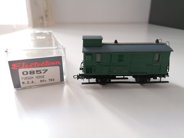 Electrotren H0 0857 Furgón de Equipajes MZA Dfv 783 Renfe Nuevo New OVP