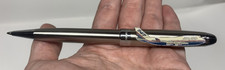 Boeing 747 Plane Pen Collectible Souvenier? Vintage? Enamel plane on silver pen
