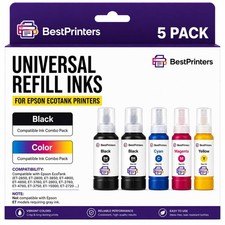 Universal Ink Refill Bottles for Epson 4 Color Printer Dye Based Ink