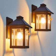 Solar Porch Lights Outdoor,2 Pack Motion Sensor Solar Wall Lights,IP65 Waterp...