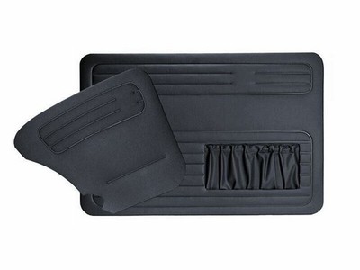 For VW OLD BEETLE BUG KAFER 1303 DOOR PANEL SET BLACK 1967-1979