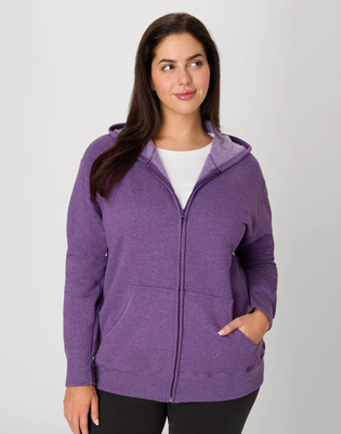 #ad #ad Hanes Just My Size EcoSmart Women#x27;s Full Zip Fleece Hoodie Plus $19.00