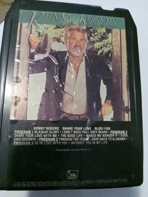 Kenny Rogers 8 Track Share Your Love