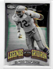 2024 Topps Chrome ED JONES Too Tall Legends of Gridiron insert # log 20 cowboys