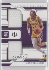 2023-24 Panini National Treasures Rookie Dual Materials 6/99 Maxwell Lewis 13rw