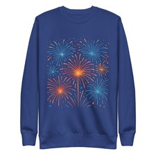 Midnight Fireworks - Felpa unisex premium