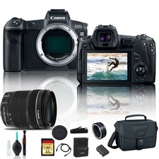Canon EOS R Mirrorless Digital Camera 3075C002 With Canon EF Mount Adapter,
