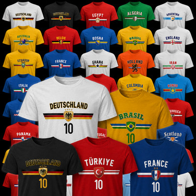 Fußball WM 2026 T-Shirt  Deutschland Weltmeisterschaft Länder Trikot