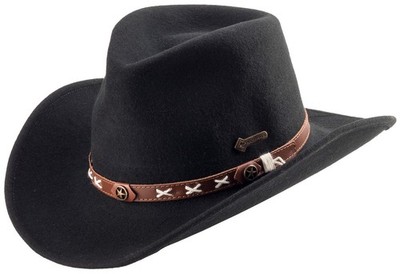 Scippis Smokey Wollhut Schwarz   Klassischer Filzhut | Elegant & robust