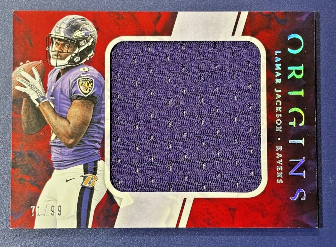 Lamar Jackson Football Serial Numbered Sports Trading Cards