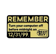 Best Buy Remember Style Pin 1pc Computer Off Funny Pin Rubber Back FREE SHIPPING
