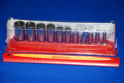 #ad Snap on NEW Ships FREE 11 Piece 3 8quot; Drive 12 Point SAE Deep Socket Set 211SFY $264.32