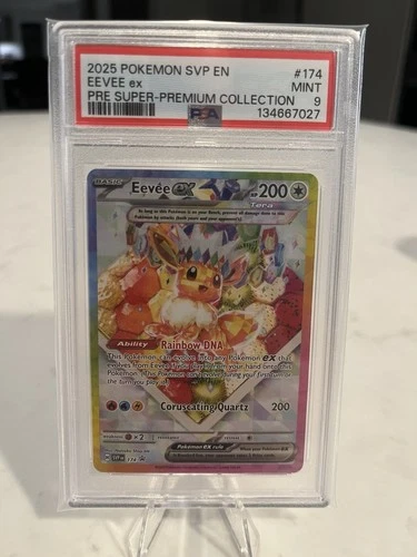 Eevee Ex Super-Premium Collection Pokemon En-Sv Black Star SVP174 PSA 9