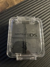 Official Nintendo DS Clear/Black Plastic 16 Slot Game Cartridge/SD Card Case