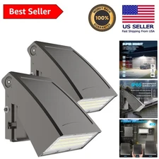 40W LED Wall Pack Light - 5200lm Photocell Security Light for Exteriors - 2PCS