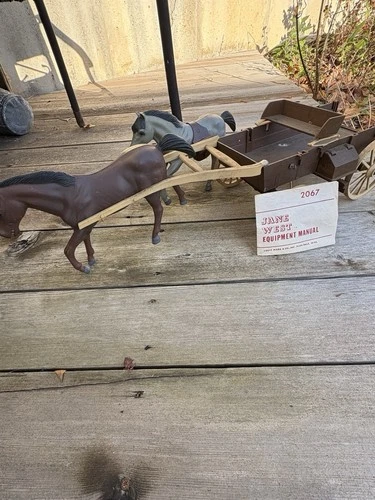 1966 Jane West Doll (2067) by Louis Marx & Co., Accessories/Wagon & Horses RARE