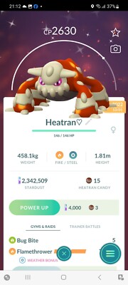 Pokemon Go Shiny Legendary Heatran 