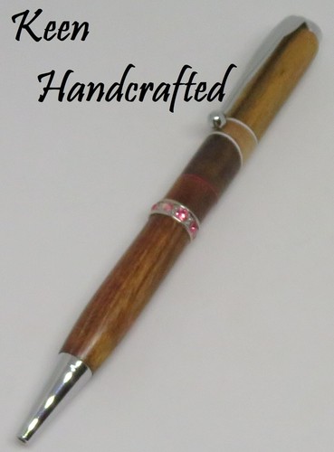ol - Keen Handcrafted Handmade Segmented Chrome Comfort Pen - Bild 3 von 5