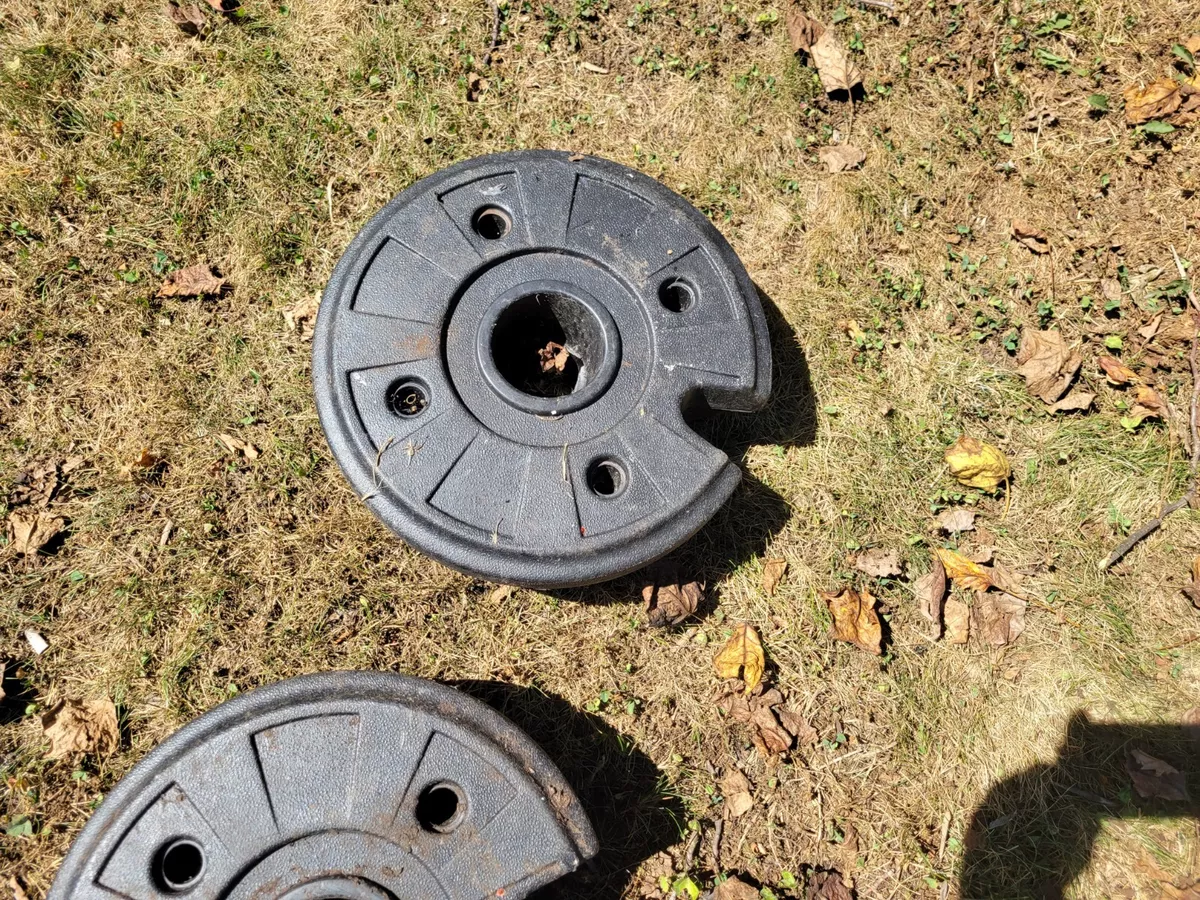 2 Lawn Tractor Wheel Weights 21 Lbs Each