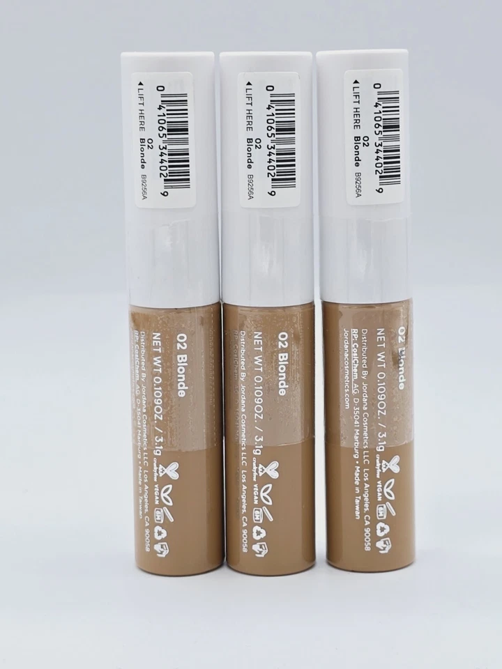 Jordana Feather Brow Gel Fluff. Shape. Fill. #02 Blonde. QTY:3 - Image 4 of 4