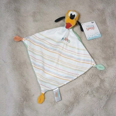 Disney Baby Pluto Hund Schmusetuch Kuscheltuch Schnuffeltuch grün gestreift 