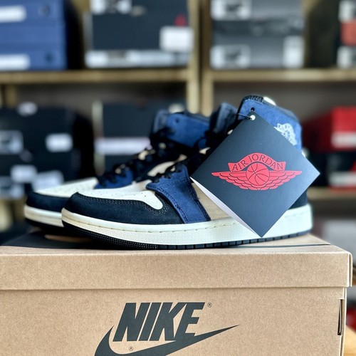 Größe 5,5 - Air Jordan 1 (W) Zoom Air Comfort 2 - Muslin/Black/Blackened-Blue - Bild 2 von 5