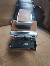 Vintage Polaroid SX-70 LAND Brown Leather Instant Land Camera UNTESTED AS-IS
