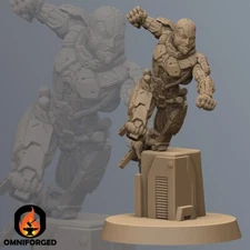 Cyberpunk Artemis Metal Slammer Miniature 3D Printed Resin Mini Proxy