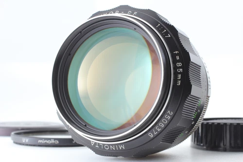 【OPT MINT w/ Filter】Minolta MC ROKKOR PF 85mm f1.7 MF Portrait Lens From JAPAN