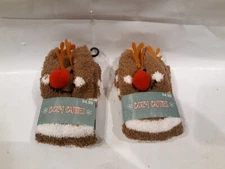 Socks Christmas Cozy Cuties Women’s Reindeer Fuzzy Warm during Winter Cold Feet