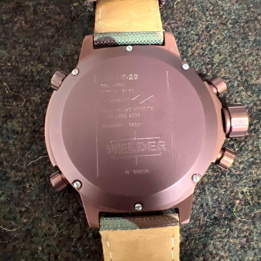 【美品】WELDER K29-8005 クオーツ メンズ Welder K29 8005 Quartz Chronograph Unisex Watches Lexor Miami
