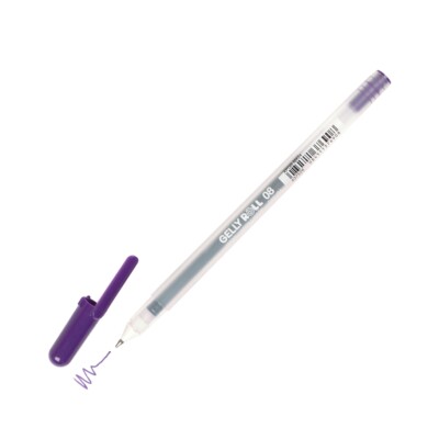 37526 Sakura Gelly Roll Classic 08 Gel Pen, Medium Point, Purple, Pack of 1
